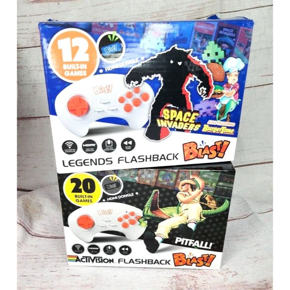 At Games Legends & Activision Flashback Blast Lot of 2 HDMI Built In Games New